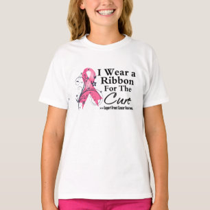 Camiseta Fita para a cura - cancro da mama