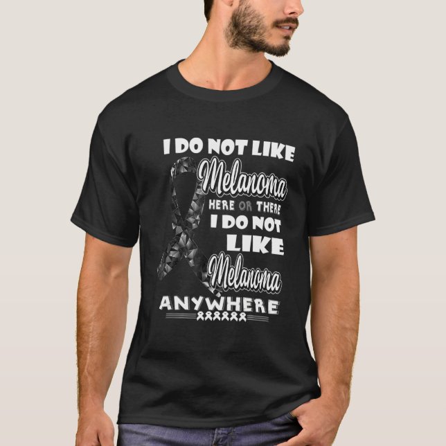 Camiseta Fita Preta de Sensibilização Melanoma (Frente)