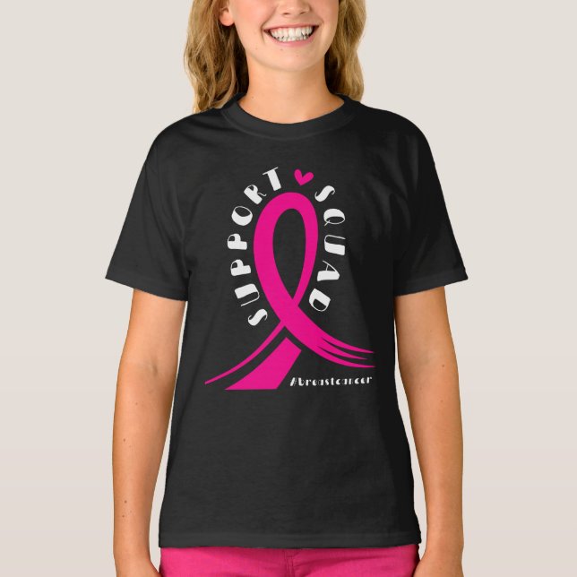 Camiseta Fita Rosa apoio ao cancer de mama (Frente)