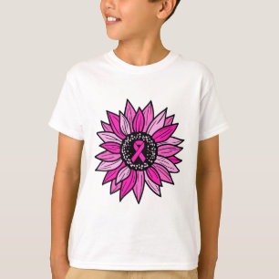 Camiseta Fita Rosa Brisa Sensação do Cancer de girassol Mul