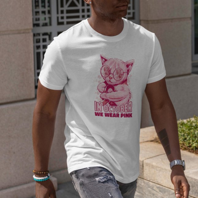 Camiseta Fita Rosa Cat (Criador carregado)
