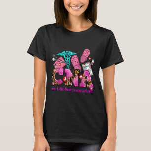 Camiseta Fita rosa Cna Cancer de Sensibilização Guerreiro S