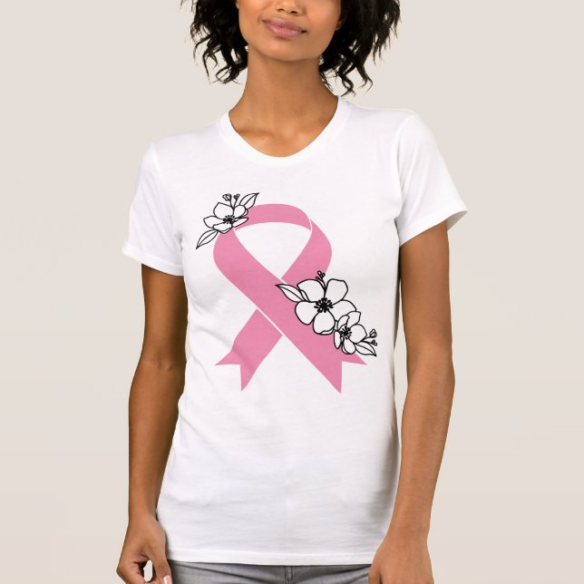 Camiseta Fita Rosa com Blossomas (Frente)