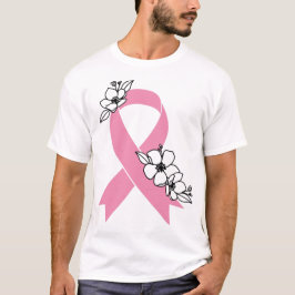 Camiseta Fita rosa com T-Shirt brilhante