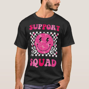 Camiseta Fita Rosa de Consciência do Cancer de Mama de Supo