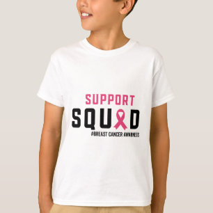 Camiseta Fita Rosa de Consciência do Cancer de Mama de Supo