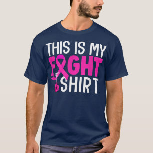 Camiseta Fita Rosa de Suporte ao Guerreiro do Cancer de Mam