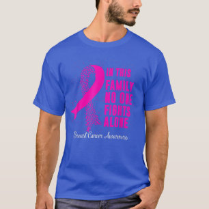 Camiseta Fita Rosa de Suporte ao Guerreiro do Cancer de Mam