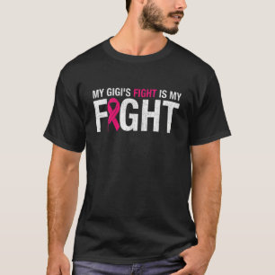 Camiseta Fita Rosa Mês de outubro A Luta dos Gigi é o meu F