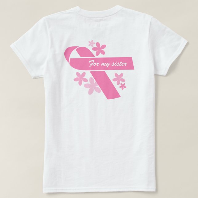 Camiseta Fita rosa personalizável (Verso do Design)