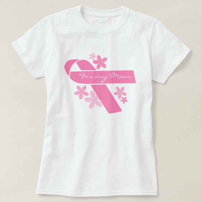 Camiseta Fita rosa personalizável (Frente do Design)