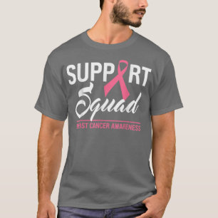 Camiseta Fita Rosa Quadrada de Suporte à Consciência do Can