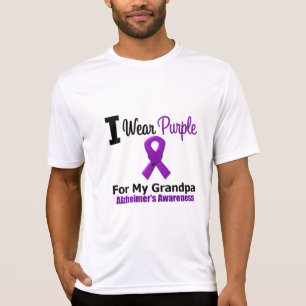 Camiseta Fita roxa da doença de Alzheimer para meu vovô