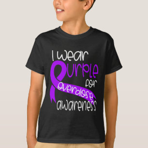 Camiseta Fita Roxa de Conscientização sobre Superdose Depen