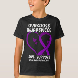 Camiseta Fita Roxa de Conscientização sobre Superose Adicçã