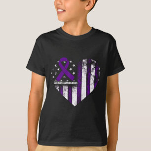 Camiseta Fita Roxa de Conscientização sobre Superose Depend