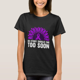 Camiseta Fita Roxa de Conscientização sobre Superose Vício