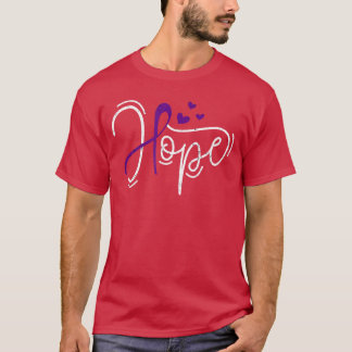 Camiseta Fita Roxa de Esperança de Sobredosagem Conscientiz