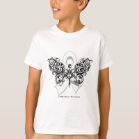 Fita tribal da borboleta do câncer pulmonar