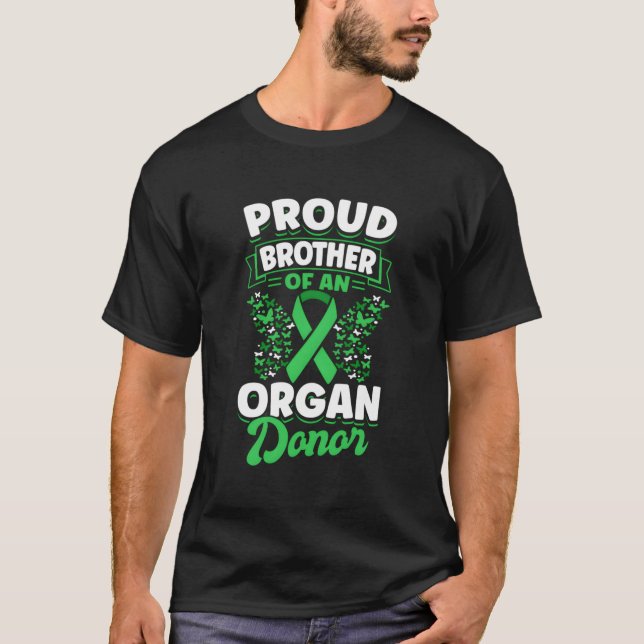 Camiseta Fita Verde De Dádiva De Órgios Irmão Orgânico De (Frente)