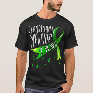 Camiseta Fita Verde de Sobrevivência de Transplante de Orgã