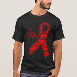 Camiseta Fita Vermelha para Sensibilizar a Doença