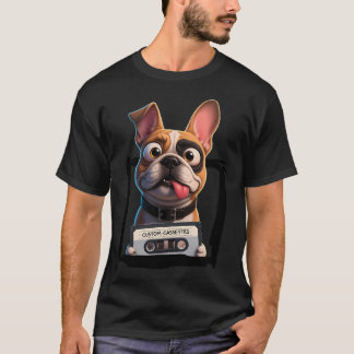 Camiseta Fitas Cassete Personalizadas Pug Cachorrinho Cacho