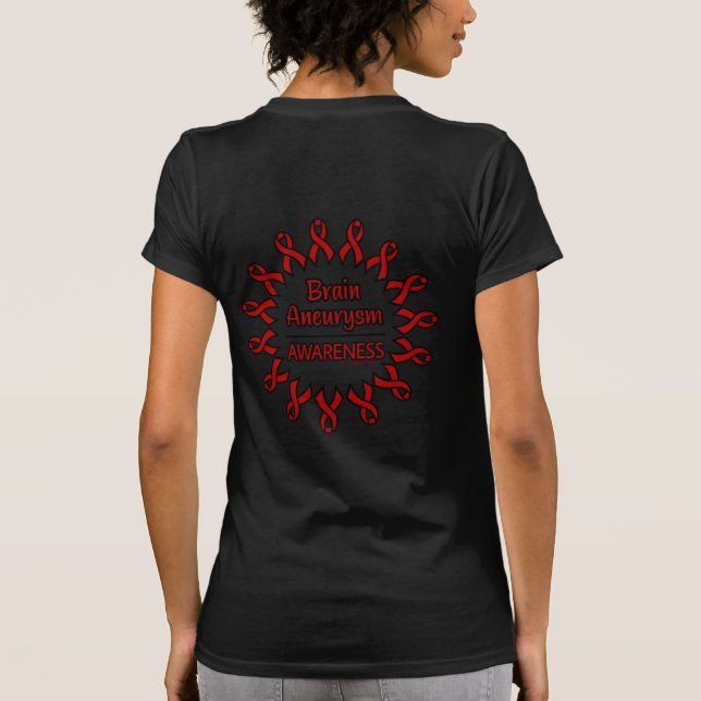 Camiseta Fitas/Círculo...Aneurismo cerebral (Verso)
