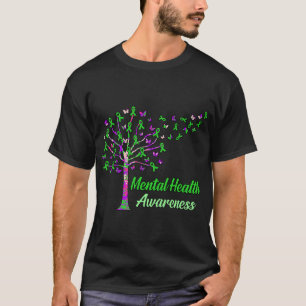 Camiseta Fitas de Árvore de Sensibilização para a Saúde - G