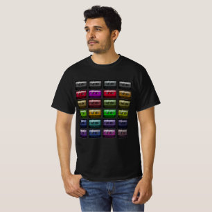CAMISETA FITAS DE CASSETE RETRO AMOR DE MÚSICA