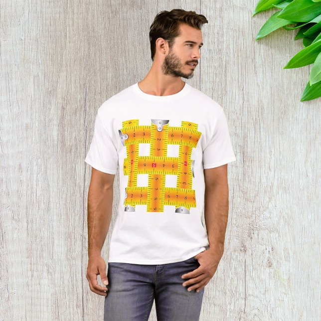 Camiseta Fitas de Medição Mens T-Shirt (Criador carregado)