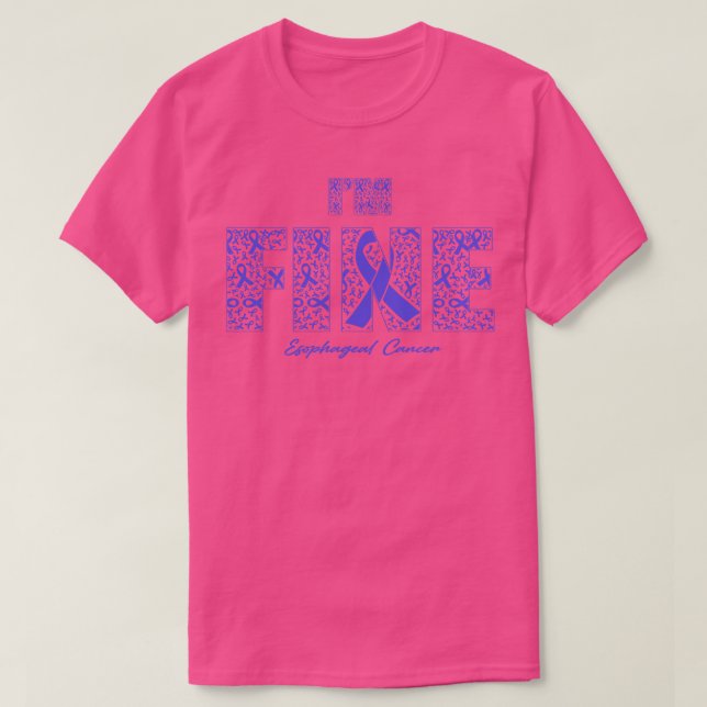Camiseta Fitas De Sensibilização Para O Cancer Esofágico Ne (Frente do Design)