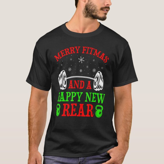 Camiseta Fitmas De Feliz E Um Ano Feliz (Frente)