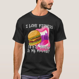 Camiseta Fitness Burger In My Mouth  Gym and Workout
