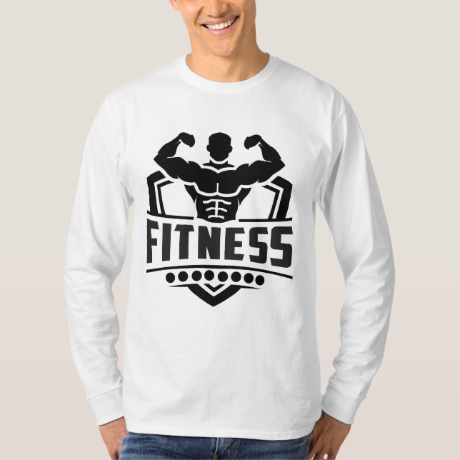 Camiseta Fitness Motivation Graphic | Strong & Active Life (Frente)