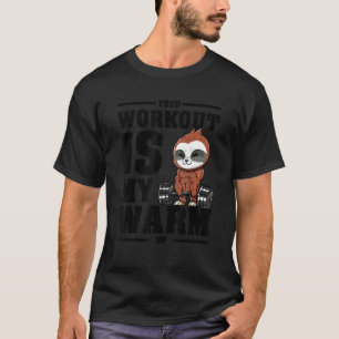 Camiseta Fitness Seu Treino é Meu Aquecimento Musculação