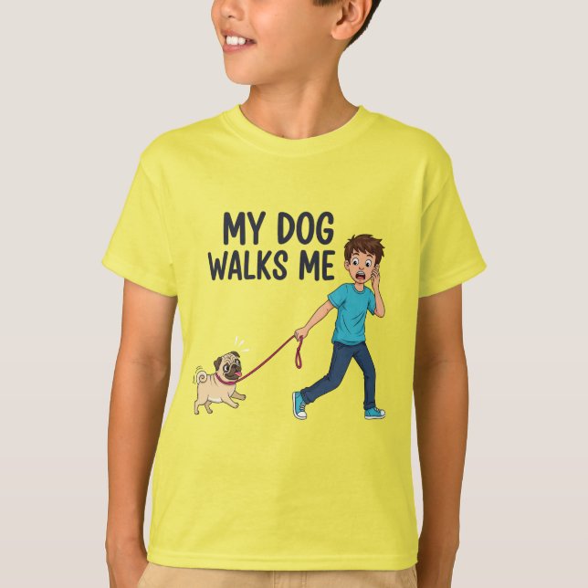 Camiseta Fitness Trainer: My Dog T-shirt design  (Frente)