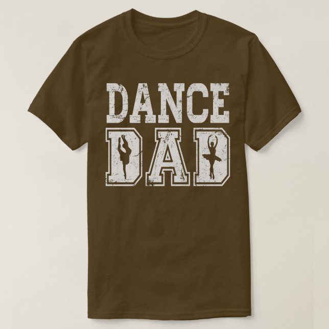 Camiseta Fitted Dance Dad Ballet s Distressedfor Men  (Frente do Design)