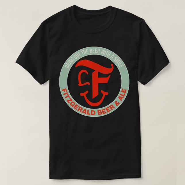 Camiseta Fitzgerald Retro Defunct Beer Ale (Frente do Design)