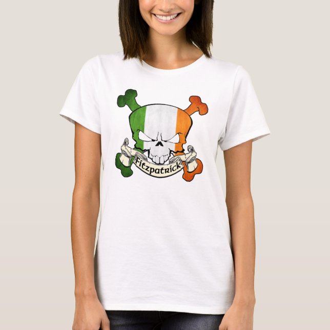 Camiseta Fitzpatrick Irish Skull (Frente)