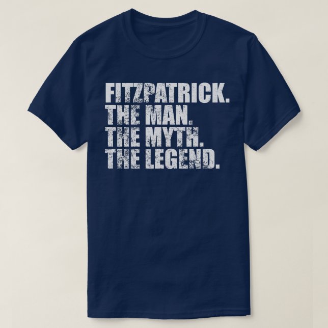 Camiseta FitzpatrickFitzpatrick Nome da família Fitzpatrick (Frente do Design)