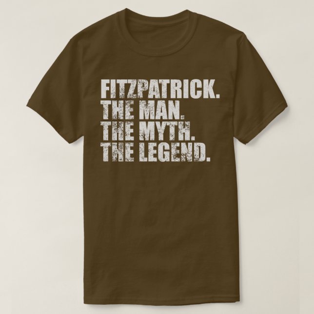 Camiseta FitzpatrickFitzpatrick Nome da família Fitzpatrick (Frente do Design)