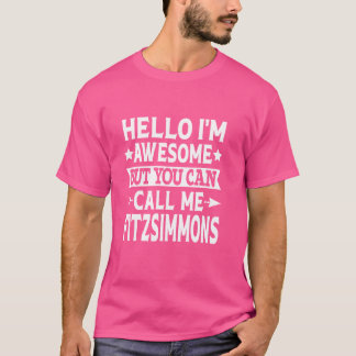 Camiseta Fitzsimmons Surname Family Team Sobrenome Fitzsimm