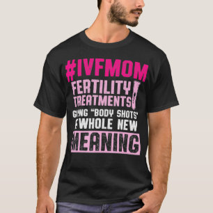 Camiseta FIV Sobrevivente Guerreiro Mãe no Dia de Transfer