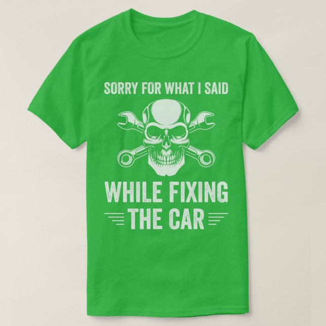 Camiseta Fixação automática de granulação mecânica 1 (Frente do Design)