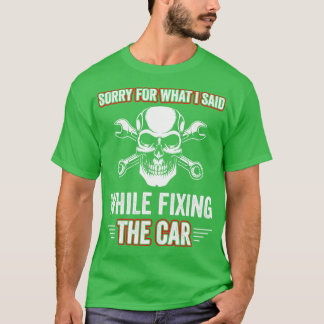 Camiseta Fixação Mecânica de Garagem Engraçada Automática