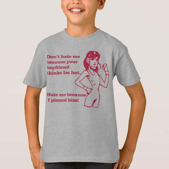 Camiseta Fixado por uma menina (Frente)