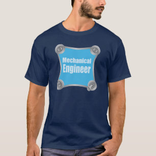 Camiseta Fixador mecânico azul do Engenheiro