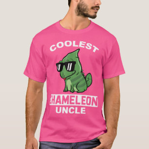 Camiseta Fixe Camaleão Tio Funny Reptile Pet