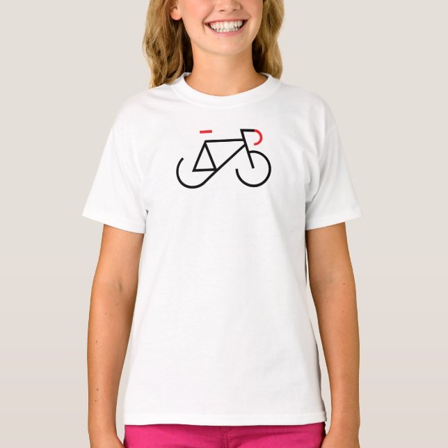 Camiseta Fixie preto e vermelho (Frente)